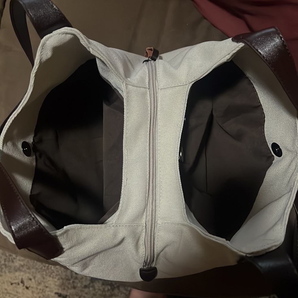 - White Hobo Canvas Bag - Picture 6 of 8